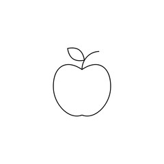 thin line icons for apple,vector illustrations