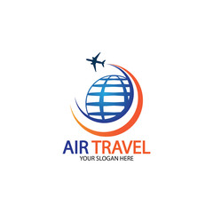 Air Travel logo vector icon design template-vector