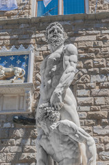 Hercules statue at Signoria square in Florence, Italy