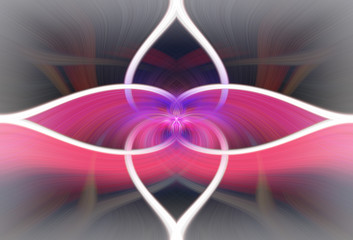 Abstract image of the Blood Red Moon of January 2018