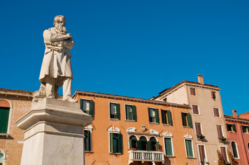 Fototapeta na wymiar San Stefano square located at Venice, Italy