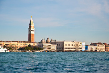 Fototapeta na wymiar San Marco channel located at Venice, Italy
