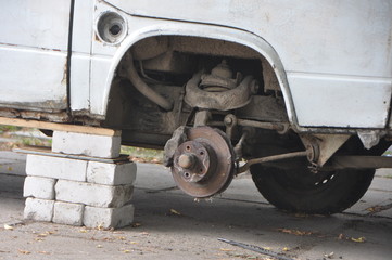 car in a garage