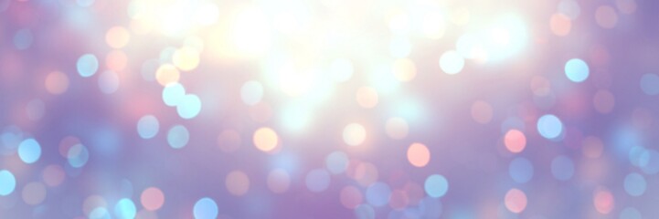 Obraz premium Confetti brilliance lilac empty background. Sparkles abstract texture. Violet glitter blurred illustration. Bokeh defocused banner.