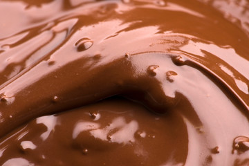 Melted Chocolate Background. Close-up Image