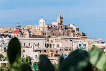 Fototapeta na wymiar Cathedral in Rabat (Victoria), Gozo Island, Malta.