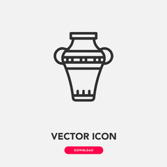 vase icon vector. vase sign symbol
