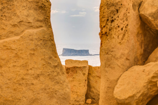 Hagar Qim megalithic temple in Malta