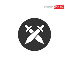 Obraz premium Sword Icon Design Vector Illustration