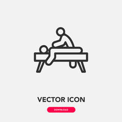 massage icon vector. massage sign symbol