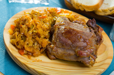Spanish dish galtas al horno