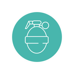 grenade military force line block style