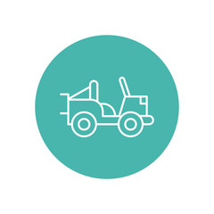 military jeep vehicle line block style