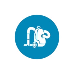 Isolated vacuum cleaner appliance block style icon vector design