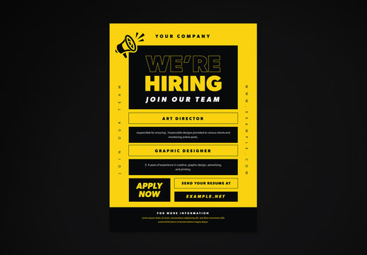 We Are Hiring Flyer Layout