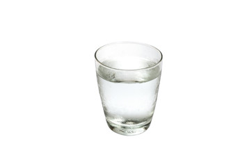 glass of water isolated on white background