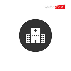 Hospital Clinic Icon Design Vector