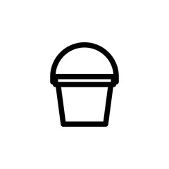 Fill Water Bucket for Cleaning in Bathroom, Garden Icon