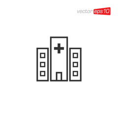 Hospital Clinic Icon Design Vector