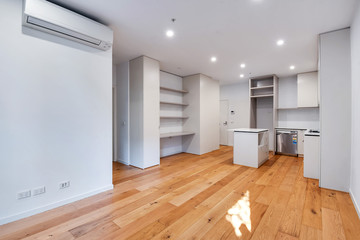 Empty and unfurnished brand new apartment