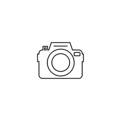 thin line icons for camera,vector illustrations