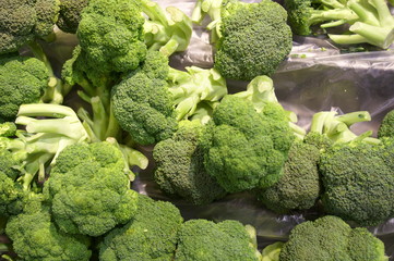 Green broccoli in vegetable market