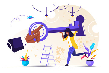 creative concept idea key 