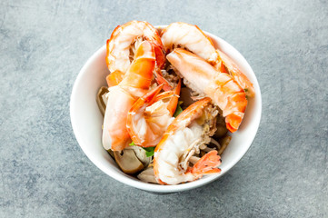 River prawn spicy soup Ingredients Tom Yum Kung