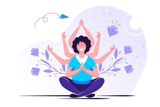 concept of meditation, health 