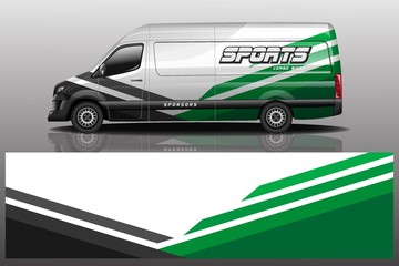 van car decal wrap design vector © Combo Wrap