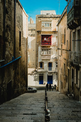 Fototapeta na wymiar Valletta sreet view