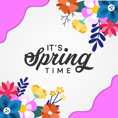 Spring Vector Design For Banner or Background