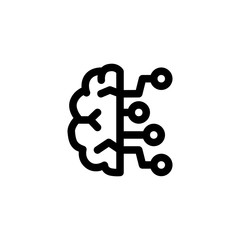 Brain, Artificial Intelligence, Mind, Idea, Thinking Icon