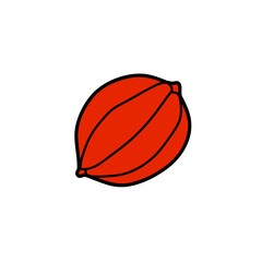 guarana doodle icon, vector illustration