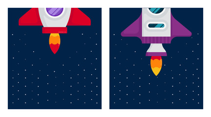 Outer space background illustration vector