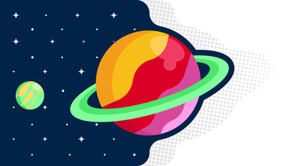 Outer space background illustration vector