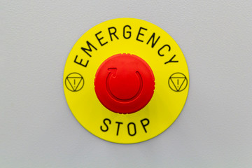 Press the machine red emergency stop button
