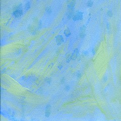 Abstract painted texture in blue and green