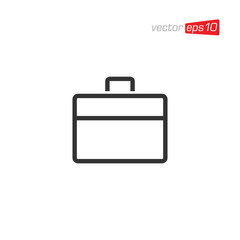 Suitcase and Bag Icon Design Vector