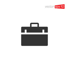 Suitcase and Bag Icon Design Vector
