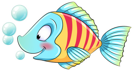 Niedlicher Fisch - Vektor-Illustration