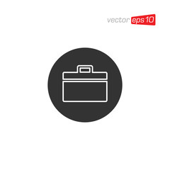 Suitcase and Bag Icon Design Vector