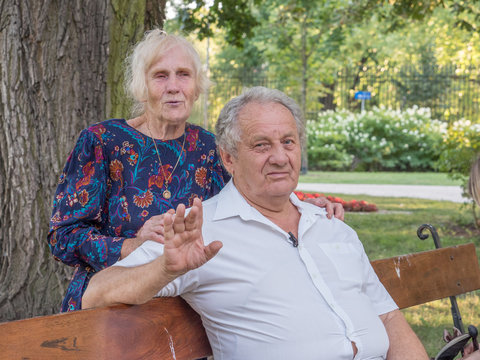 Seinor man and woman