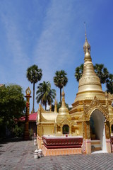 Penang goldener Chedi burmesischer Tempel