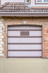Garage door in Vancouver, Canada.