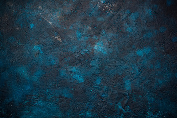 Concrete Painted Blue and Dark Background