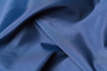 Plakat Blue fabric cloth texture. abstract texture background with soft waves.