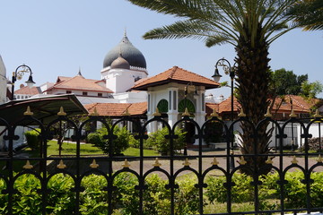 Kapitan Kling Moschee hinter Zaun