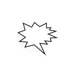 Trendy think bubble in flat style. Vector