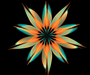 Computer generated colorful fractal artwork